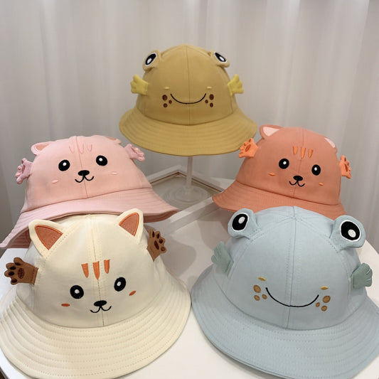 Kitty And Frog Animal Bucket Hat