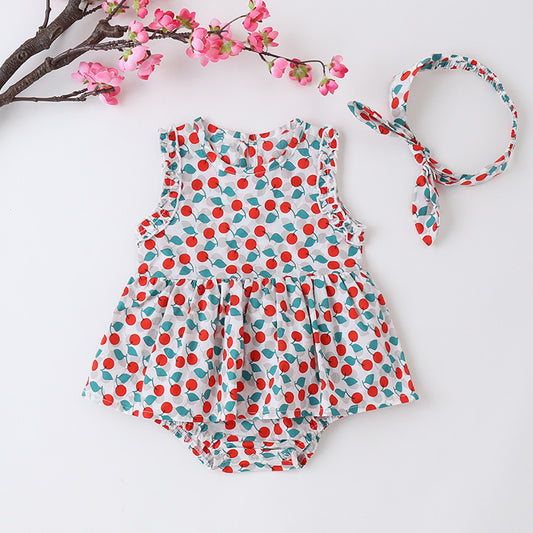 Scarlett Cherry Romper