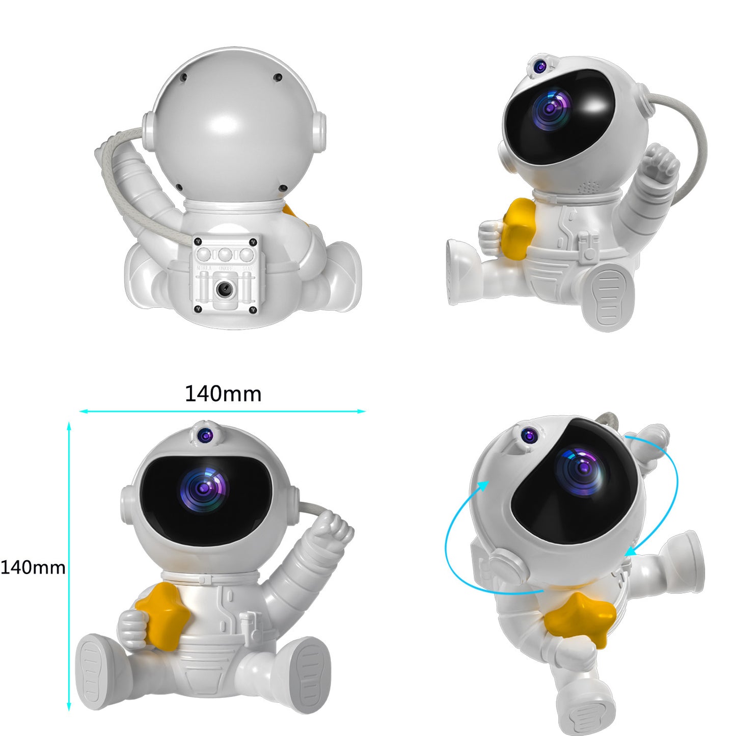 Astronaut Starry Sky Projector Galaxy Nightlight