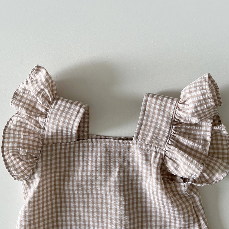 Gabrielle Gingham Ruffle Set