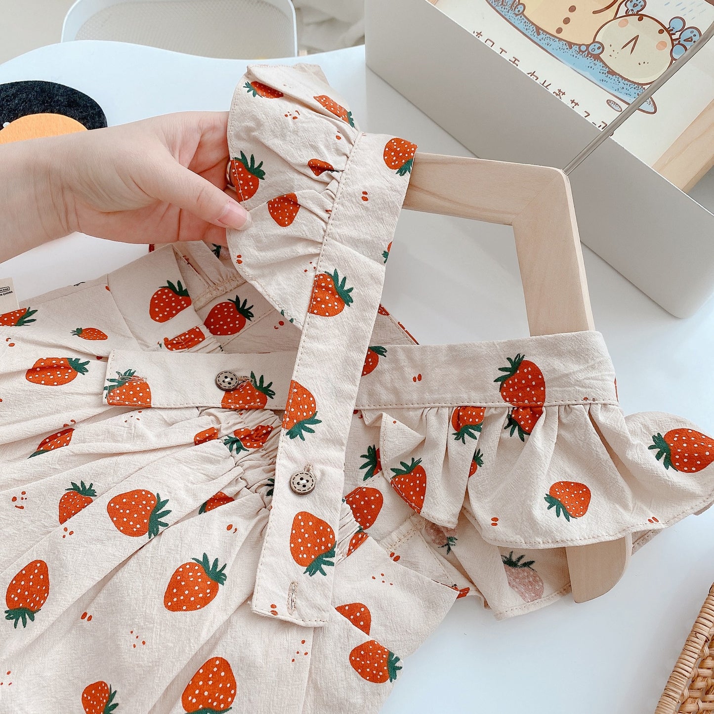 Olivia Strawberry Romper